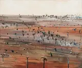 Silver Landscape by Fred Williams, 1968, oil on canvas, sold Aug 2019