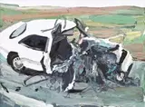 Crash Painting by Ben Quilty, 2010, oil on canvas, offered Aug 2019