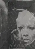Untitled by David Noonan, 2015, silkscreen on linen collage, sold Aug 2019