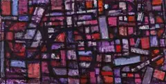 Sequence by Roger Kemp, c.1968 – 75, synthetic polymer paint on paper on canvas, sold Aug 2019