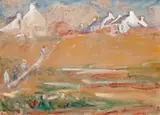 Cottages, Belle-Île by John Peter Russell, c.1907, watercolour and pencil on paper, sold Aug 2019