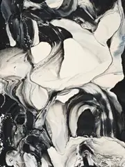 Matter Painting by Ralph Balson, 1962, enamel on composition board, sold Apr 2019