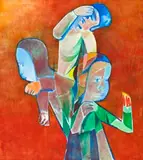 Three Graces by Charles Blackman, c.1962, oil on canvas, offered Apr 2019