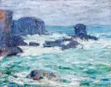 Rocher Au Chien, Clos Marion, Belle– Île by John Peter Russell, 1897, oil on canvas‎, sold Apr 2019