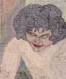 Portrait Of A Woman by Richard Larter, 1961, enamel on composition board, sold Apr 2019