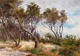 Ti Tree At Mentone by Frederick McCubbin, 1901, oil on wood panel, sold Apr 2019