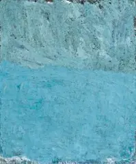 Albastru by Aida Tomescu, 2000, oil on canvas, sold Apr 2019