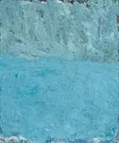 Albastru by Aida Tomescu, 2000, oil on canvas, sold Apr 2019
