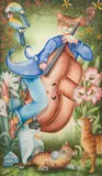 Les Amis de contrebasse by Bernard Vercruyce, 2014, Aquarelle sur papier, sold Jun 2025
