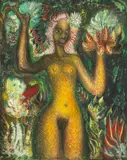 La Femme arbre by Aristide Caillaud, Gouache sur papier, sold Jun 2025