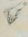 Étude de main by Maximilien Luce, Crayon noir, sold Jun 2025