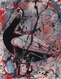 L'Oiseau by Henry de Waroquier, Gouache et encre sur papier, sold Jun 2025