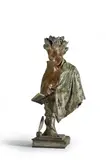 L'écrivain by Christian Della Giustina, Épreuve en bronze patiné, sold Nov 2023