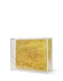 Composition by Masanori Suzuki, Toile, dans un coffrage en plexiglas rehaussé, sold Nov 2023