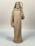 Saint Guillaume d'Aquitaine by Gabrielle Maurion-Vidal, Terre cuite émaillée, sold Nov 2023