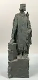 Saint-Louis by François-Léon Sicard, Bronze patiné, sold Nov 2023