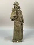 Saint Antoine de Padoue by Gabrielle Maurion-Vidal, Terre cuite émaillée, sold Nov 2023