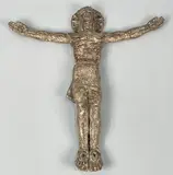 Christ en croix by Gabrielle Maurion-Vidal, Terre cuite émaille (Accidents, restaurations, manques), sold Nov 2023