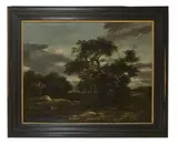 Paysage aux grands arbres by Jan van Kessel the Younger, Toile, sold Oct 2023
