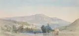 Vue de l'Arno près de Pontassine by John Harper, Aquarelle sur traits de crayon noir, sold Feb 2022