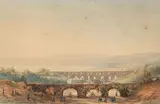 Aqueduc sur la côte algérienne by Gaspard Gobaut, Aquarelle gouachée, sold Feb 2022