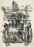 Voir les Indes et mourir by Paul-Emile Colin, Plume et encre de Chine, lavis gris et crayon noir, sold Feb 2022
