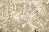 Le Jugement Dernier by Marco Antonio Bassetti, Plume et encre brune, lavis brun sur traits de crayon noir, sold Feb 2022