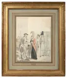 Le vétérinaire by Georg Emmanuel Opitz, Aquarelle, plume et encre noire, sold Feb 2022
