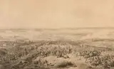 La bataille d'Ocana en 1809 (Épopée napoléonienne) by Hippolyte Bellangé, Plume et encre brune, lavis brun sur traits de crayon noir, sold Feb 2022