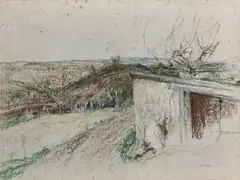 Paysage by Ker-Xavier Roussel, Pastel, sold Dec 2021