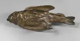 Oiseau presse-papiers by Paul Comolera, Épreuve en bronze doré, sold Dec 2021