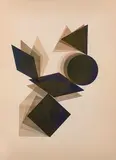Composition cubiste by Pol Bury, Aquatinte, sold Jun 2021