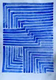 Composition bleue by S. H. Raza, Lithographie en couleur, sold Nov 2021