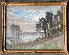 St Briac by Alexandre Nozal, 1920, Gouache sur papier, sold Nov 2021