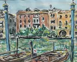 Venise by André Fraye, Aquarelle signée en bas à gauche, sold Nov 2021