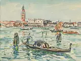 Venise by André Fraye, Aquarelle signée en bas à gauche, sold Nov 2021