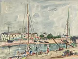 Saint Gilles by André Fraye, Aquarelle signée en bas à gauche, sold Nov 2021
