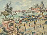 La Salute, Venise by André Fraye, Aquarelle signée en bas à droite, sold Nov 2021