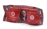 One dollar by Karl Lagasse, 2010, Sérigraphie sur sculpture en aluminium Petits manques sur le contour de l'oeuvre, sold Nov 2021