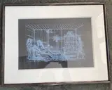 Intérieur aux jeunes femmes by Jean Carzou, 1982, Lithographie signée et numérotée :, sold Oct 2021
