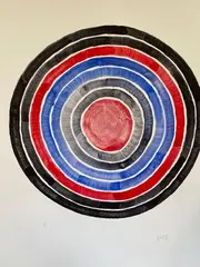 Composition circulaire by S. H. Raza, Lithographie en couleur signée et numérotée, sold Oct 2021