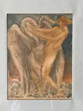 Sans titre by Émile Antoine Bourdelle, Aquarelle sur traits de crayon, sold Jul 2021