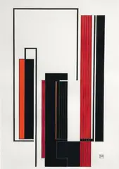 Résonance by Prospero Moryusef, 2009, Gouache, sold Nov 2010