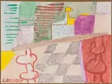 Sans titre by André Lanskoy, Gouache sur papier Vers, sold Nov 2010