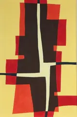 Composition by Martin Gueret, Gouache sur papier, sold Nov 2010