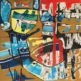 Composition abstraite n° 1 by François Arnal, 1960, Gouache sur papier, sold Jun 2010