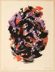 Composition abstraite by Alfred Manessier, Lithographie, épreuve d'artiste, sold Jun 2010