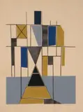 Sans titre by Georges Folmer, Gouache (majoritaire) et encre, sold Jun 2010
