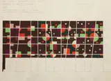 Projet de fresque pour le bar de l'ambassade de France à Saarbrucken by Jean Leppien, Gouache sur papier, sold Jun 2010