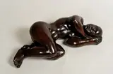Le sommeil by Yvonne Clergerie, Bronze à patine brune, sold Jul 2009